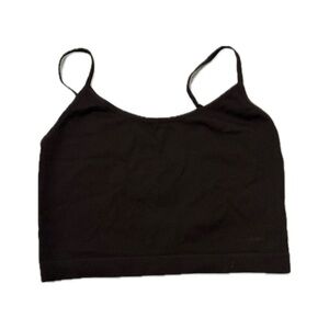 Wild Fable Black Crop Tank Top